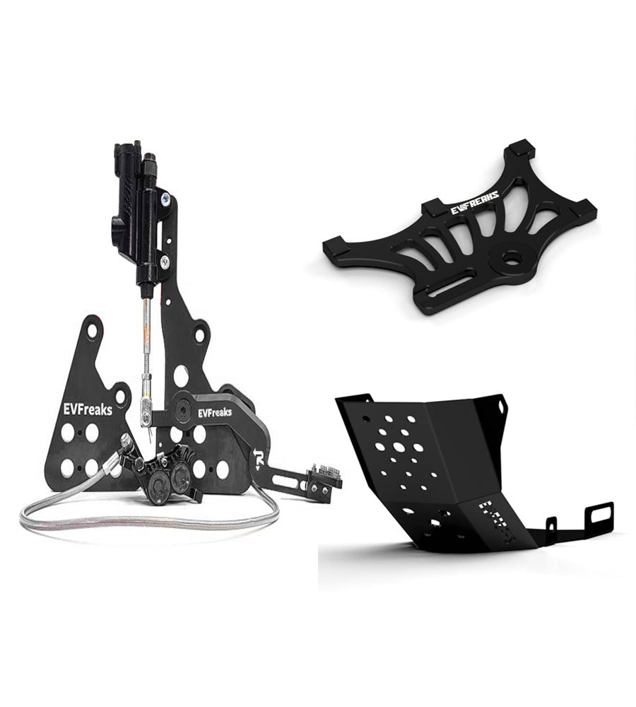 Improve Your Ride On Sur Ron with Reliable Footbrake Dual Caliper and Bashplate - EVFREAKSImprove Your Ride On Sur Ron with Reliable Footbrake Dual Caliper and Bashplate