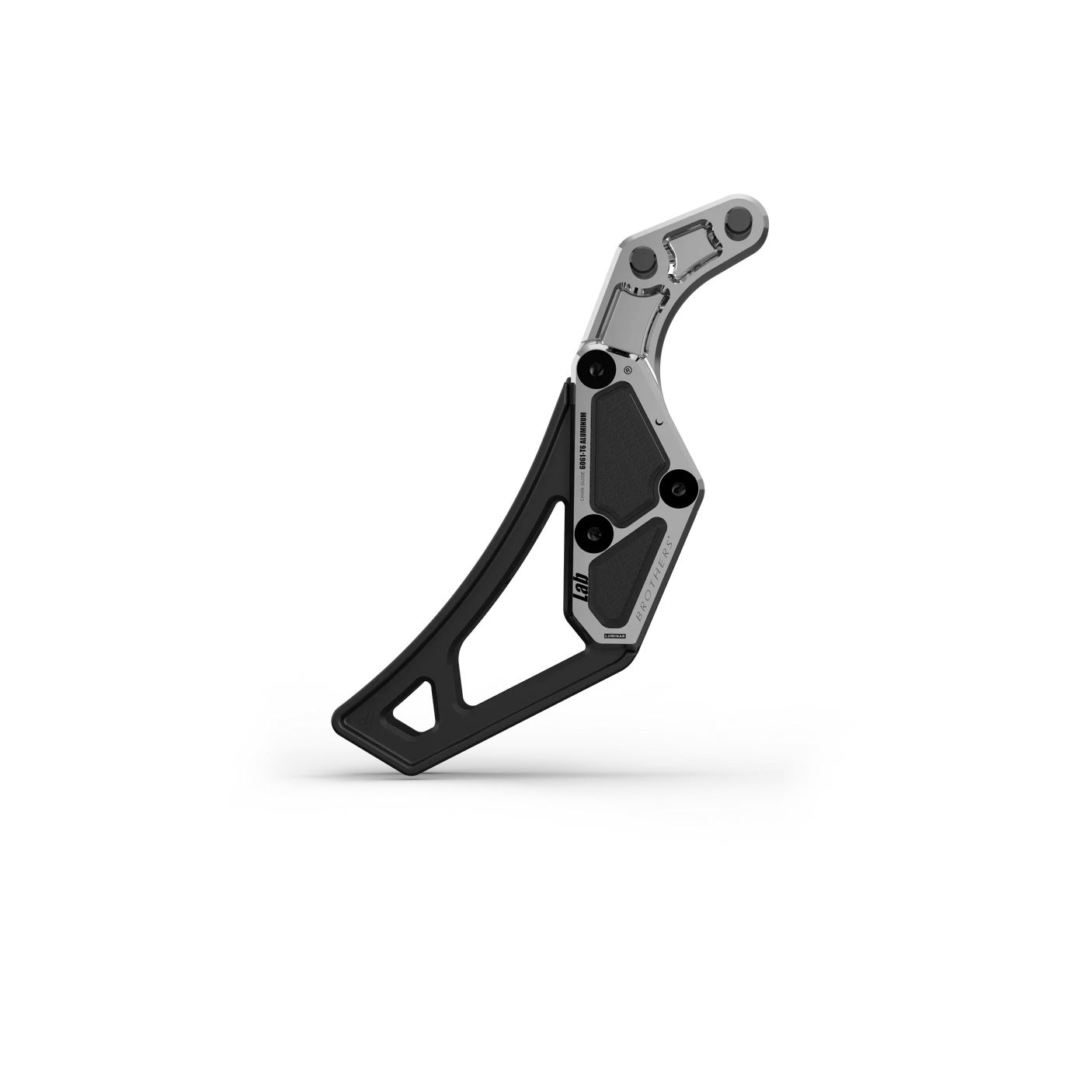 IZI Brothers complete chain guide for Sur-Ron Light Bee swingarm - raw side view