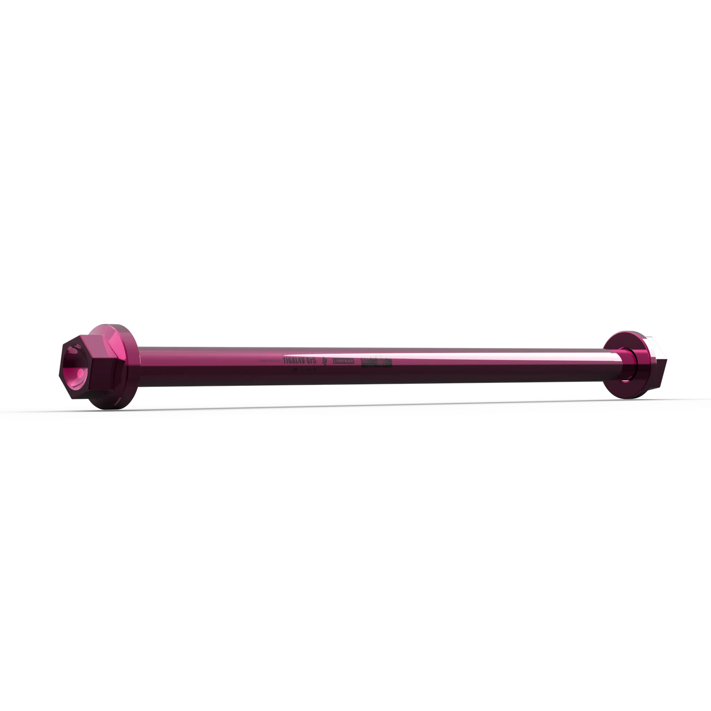 IZI Brothers Swingarm Axle for Sur-Ron Light Bee - 1/4 view - pink color