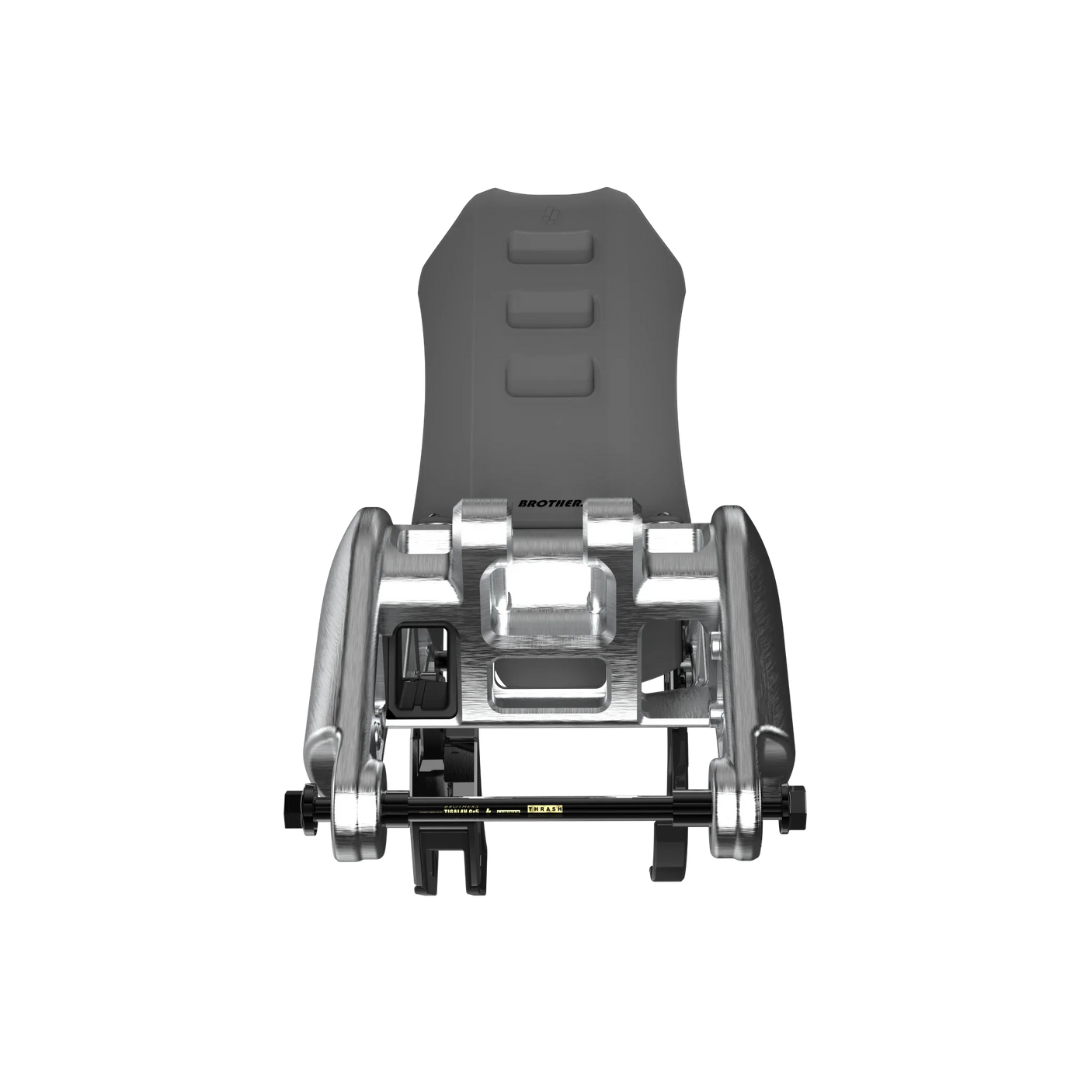 IZI Brothers complete Phase One kit for Sur-Ron Light Bee swingarm - raw rear view