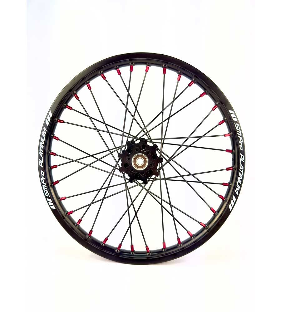SM Pro Light Bee Wheelset – Black Rim and Red Nipples - EVFREAKS SM Pro Light Bee Wheelset – Black Rim and Red Nipples
