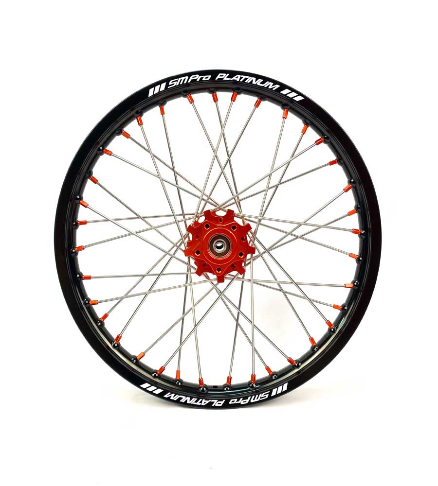 SM Pro Light Bee Wheelset – Ornage Hubs and Orange Nipples - EVFREAKS SM Pro Light Bee Wheelset – Ornage Hubs and Orange Nipples