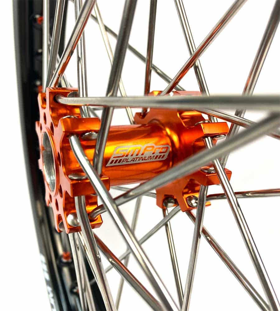 SM Pro Light Bee Wheelset – Ornage Hubs and Orange Nipples - EVFREAKS SM Pro Light Bee Wheelset – Ornage Hubs and Orange Nipples