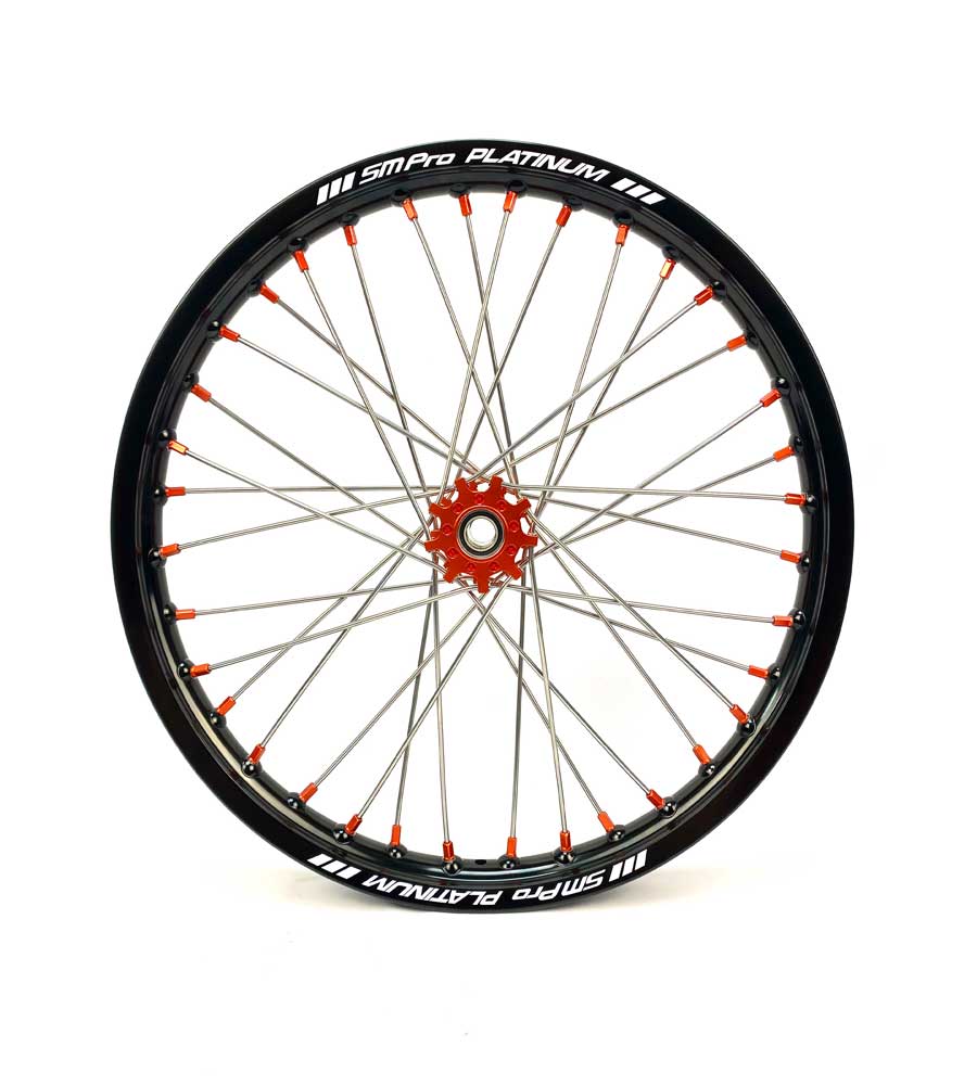 SM Pro Light Bee Wheelset – Ornage Hubs and Orange Nipples - EVFREAKS SM Pro Light Bee Wheelset – Ornage Hubs and Orange Nipples