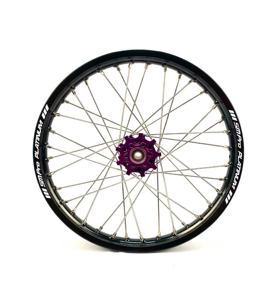 SM Pro Light Bee Wheelset – Purple Black Hub and Silver Nipples - EVFREAKSSM Pro Light Bee Wheelset – Purple Black Hub and Silver Nipples