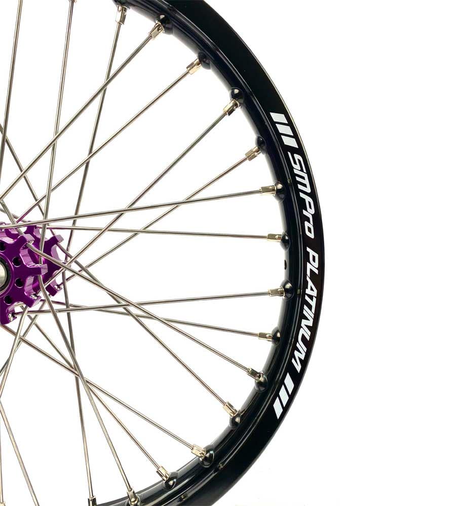 SM Pro Light Bee Wheelset – Purple Black Hub and Silver Nipples - EVFREAKSSM Pro Light Bee Wheelset – Purple Black Hub and Silver Nipples