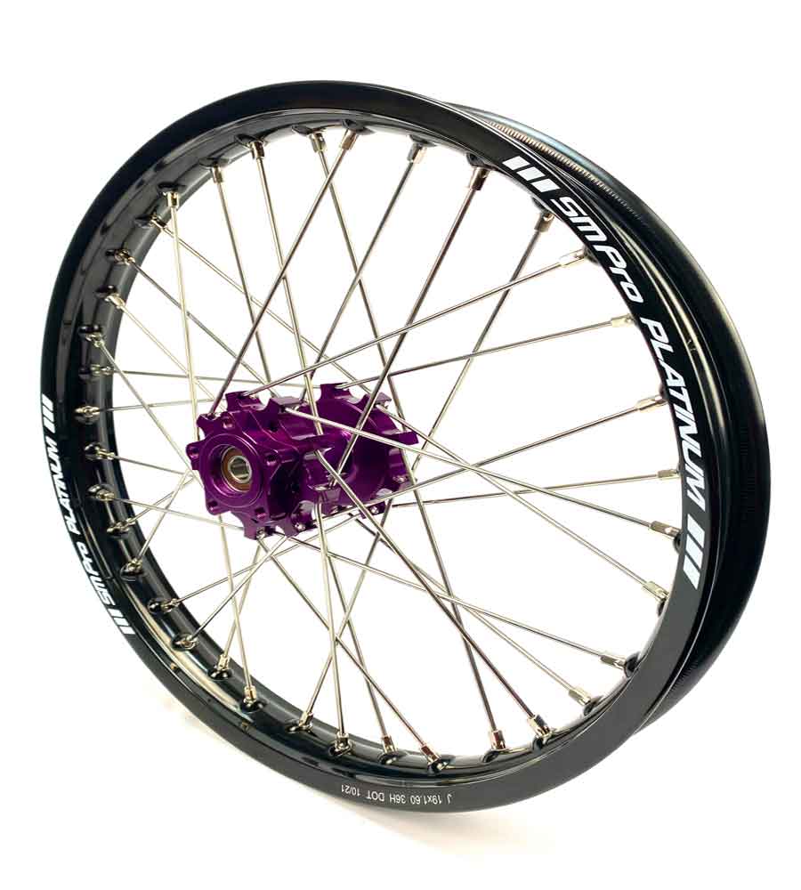 SM Pro Light Bee Wheelset – Purple Black Hub and Silver Nipples - EVFREAKSSM Pro Light Bee Wheelset – Purple Black Hub and Silver Nipples