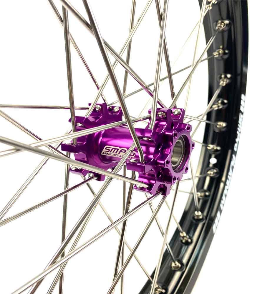 SM Pro Light Bee Wheelset – Purple Black Hub and Silver Nipples - EVFREAKSSM Pro Light Bee Wheelset – Purple Black Hub and Silver Nipples