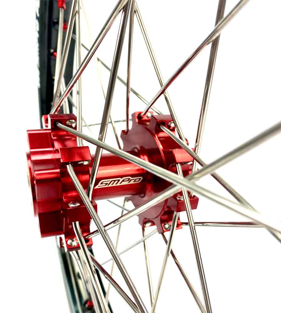SM Pro Light Bee Wheelset – Red Hub and Red Nipples - EVFREAKSSM Pro Light Bee Wheelset – Red Hub and Red Nipples