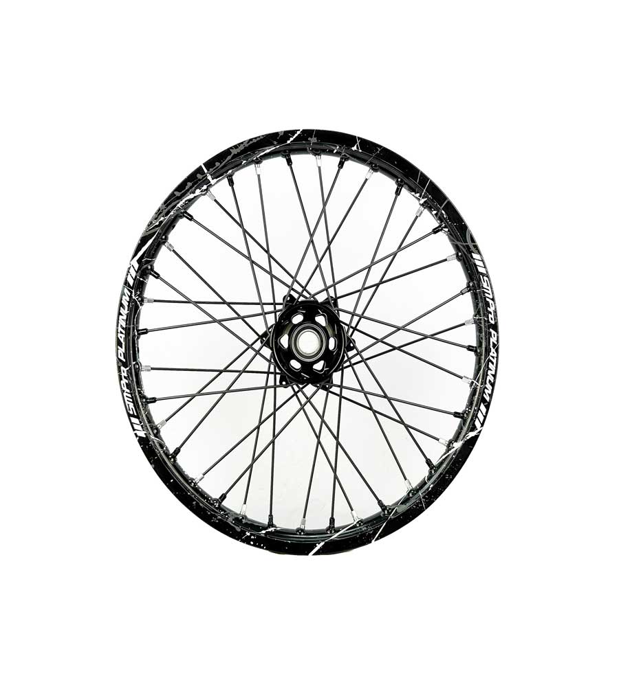 SM Pro Light Bee Wheelset – Splatterkote and Black and White Nipples - EVFREAKS SM Pro Light Bee Wheelset – Splatterkote and Black and White Nipples