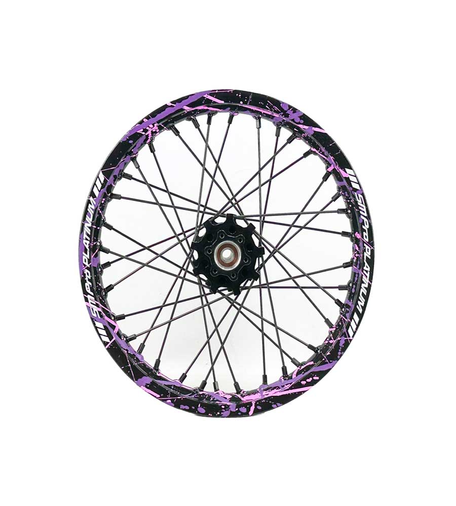 SM Pro Light Bee Wheelset – Splatterkote and Black Nipples - EVFREAKS SM Pro Light Bee Wheelset – Splatterkote and Black Nipples