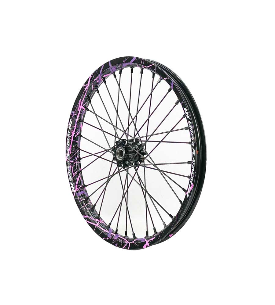 SM Pro Light Bee Wheelset – Splatterkote and Black Nipples - EVFREAKS SM Pro Light Bee Wheelset – Splatterkote and Black Nipples