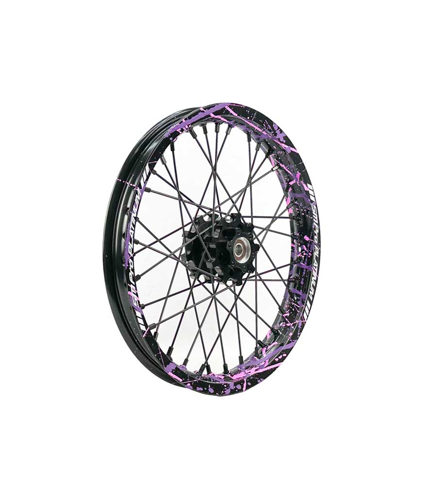 SM Pro Light Bee Wheelset – Splatterkote and Black Nipples - EVFREAKS SM Pro Light Bee Wheelset – Splatterkote and Black Nipples