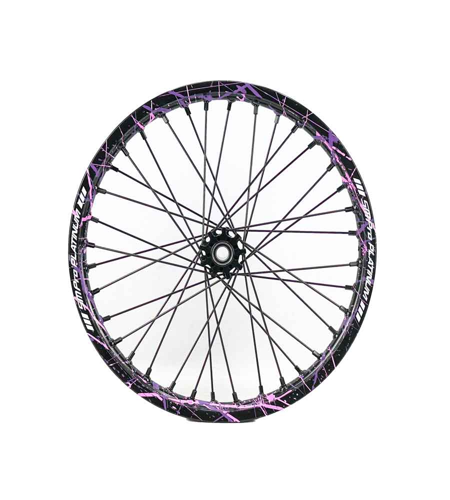 SM Pro Light Bee Wheelset – Splatterkote and Black Nipples - EVFREAKS SM Pro Light Bee Wheelset – Splatterkote and Black Nipples