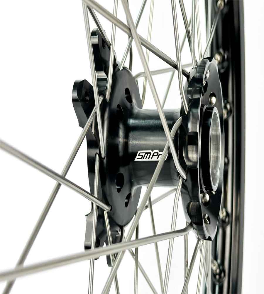 SM Pro Ultra Bee Wheels – Black Hubs, Nickel Silver Spokes - EVFREAKSSM Pro Ultra Bee Wheels – Black Hubs, Nickel Silver Spokes