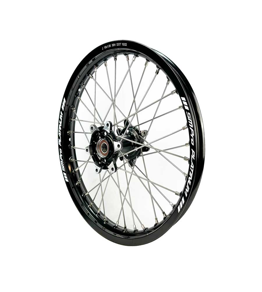 SM Pro Ultra Bee Wheels – Black Hubs, Nickel Silver Spokes - EVFREAKSSM Pro Ultra Bee Wheels – Black Hubs, Nickel Silver Spokes