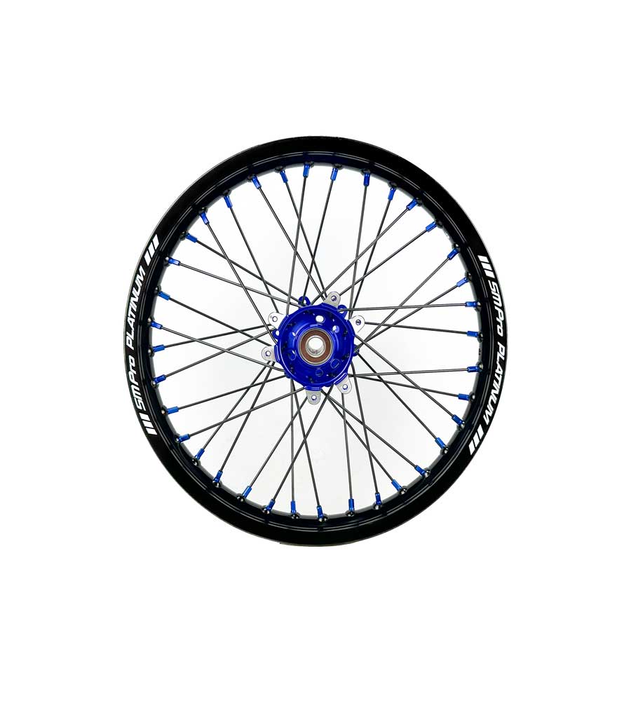 SM Pro Ultra Bee Wheels – Blue Hubs and Blue Nipples - EVFREAKSSM Pro Ultra Bee Wheels – Blue Hubs and Blue Nipples