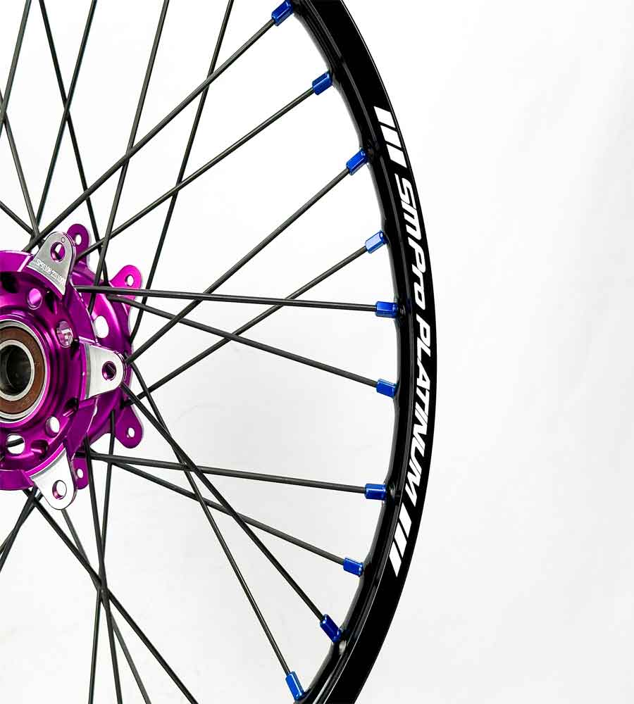 SM Pro Ultra Bee Wheels – Purple Hubs and Black Spokes - EVFREAKSSM Pro Ultra Bee Wheels – Purple Hubs and Black Spokes