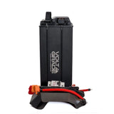 Side view with extras of the VoltGrade E-Ride Pro SS 81V 45Ah battery upgrade