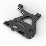 IZI Brothers caliper mount for Sur-Ron Light Bee swingarm - black top-down exterior view