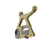 IZI Brothers caliper mount for Sur-Ron Light Bee swingarm - copper 3/4 interior profile view