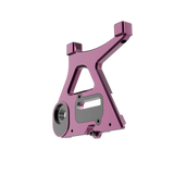IZI Brothers caliper mount for Sur-Ron Light Bee swingarm - pink 3/4 interior side view