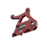 IZI Brothers caliper mount for Sur-Ron Light Bee swingarm - red exterior front view