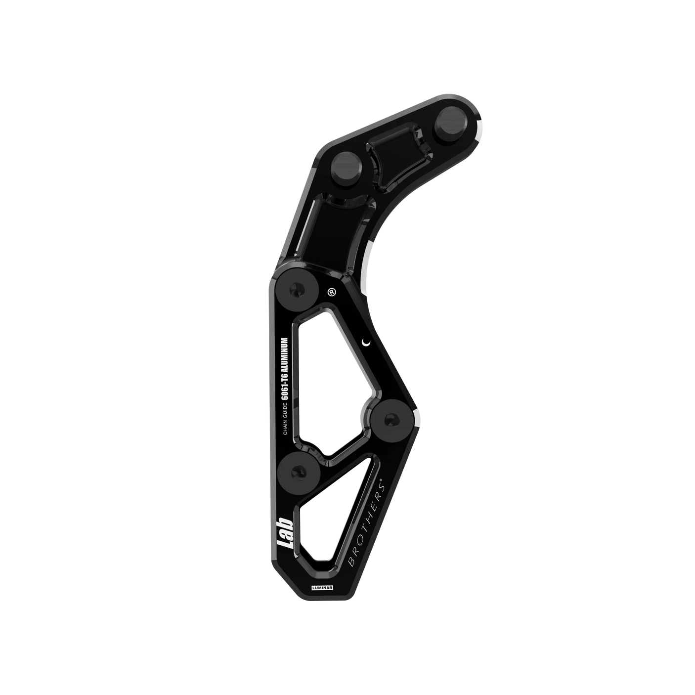 IZI Brothers chain guide body for Sur-Ron Light Bee swingarm - black front view