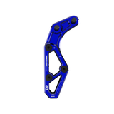 IZI Brothers chain guide body for Sur-Ron Light Bee swingarm - blue front view