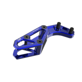 IZI Brothers chain guide body for Sur-Ron Light Bee swingarm - blue top front view