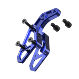 IZI Brothers chain guide body for Sur-Ron Light Bee swingarm - blue exploded front view