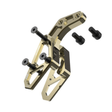 IZI Brothers chain guide body for Sur-Ron Light Bee swingarm - copper exploded front view