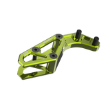 IZI Brothers chain guide body for Sur-Ron Light Bee swingarm - green top front view