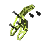 IZI Brothers chain guide body for Sur-Ron Light Bee swingarm - green exploded front view