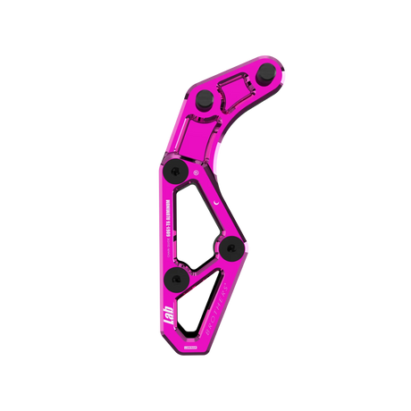 IZI Brothers chain guide body for Sur-Ron Light Bee swingarm - pink front view