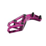 IZI Brothers chain guide body for Sur-Ron Light Bee swingarm - pink top front view