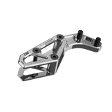 IZI Brothers chain guide body for Sur-Ron Light Bee swingarm - raw top front view