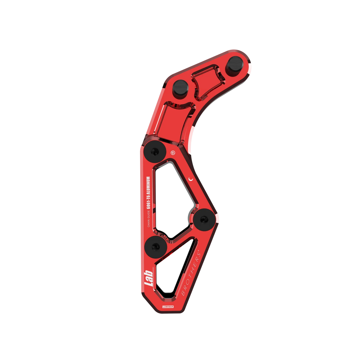 IZI Brothers chain guide body for Sur-Ron Light Bee swingarm - red front view