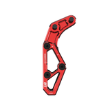 IZI Brothers chain guide body for Sur-Ron Light Bee swingarm - red front view