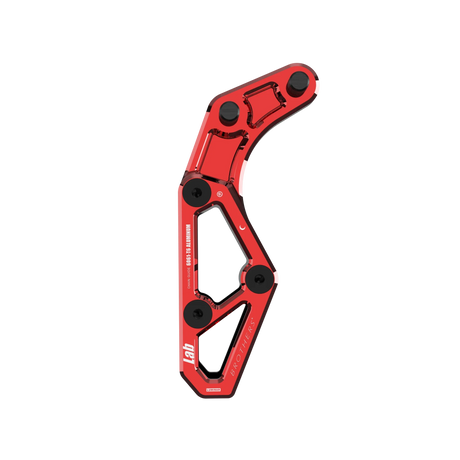 IZI Brothers chain guide body for Sur-Ron Light Bee swingarm - red front view