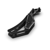 IZI Brothers complete chain guide for Sur-Ron Light Bee swingarm - black side view laid flat