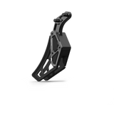 IZI Brothers complete chain guide for Sur-Ron Light Bee swingarm - black three-quarter side view