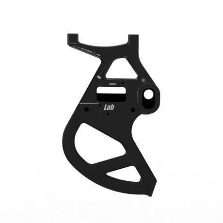 IZI Brothers Disk Guard for Sur-Ron Light Bee swingarm - black side view
