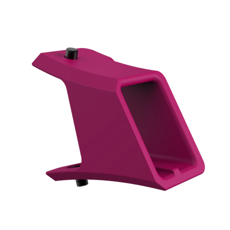 IZI Brothers Nylon Chain Guard for Sur-Ron Light Bee swingarm - pink 1/4 profile view