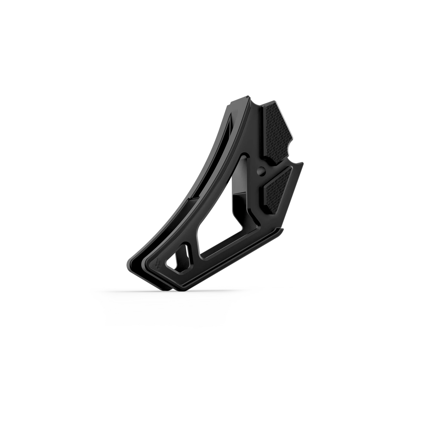 IZI Brothers nylon chain guide for Sur-Ron Light Bee swingarm - black front exterior view