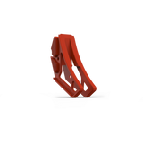 IZI Brothers nylon chain guide for Sur-Ron Light Bee swingarm - orange three-quarter front view