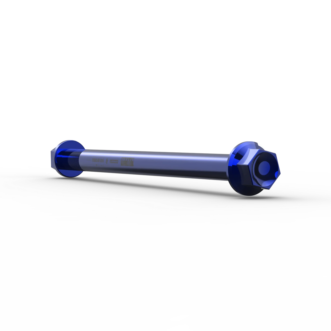 IZI Brothers Rear Axle #2 for Sur-Ron Light Bee - blue 3/4 profile view