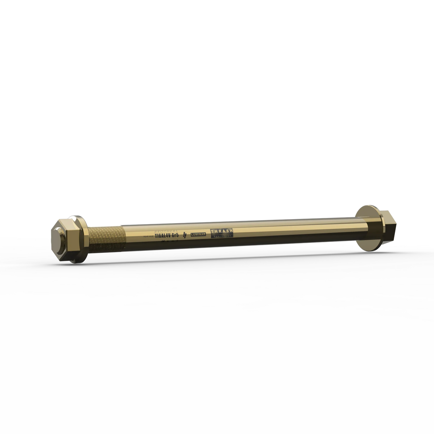 IZI Brothers Rear Axle #2 for Sur-Ron Light Bee - copper 1/4 profile view