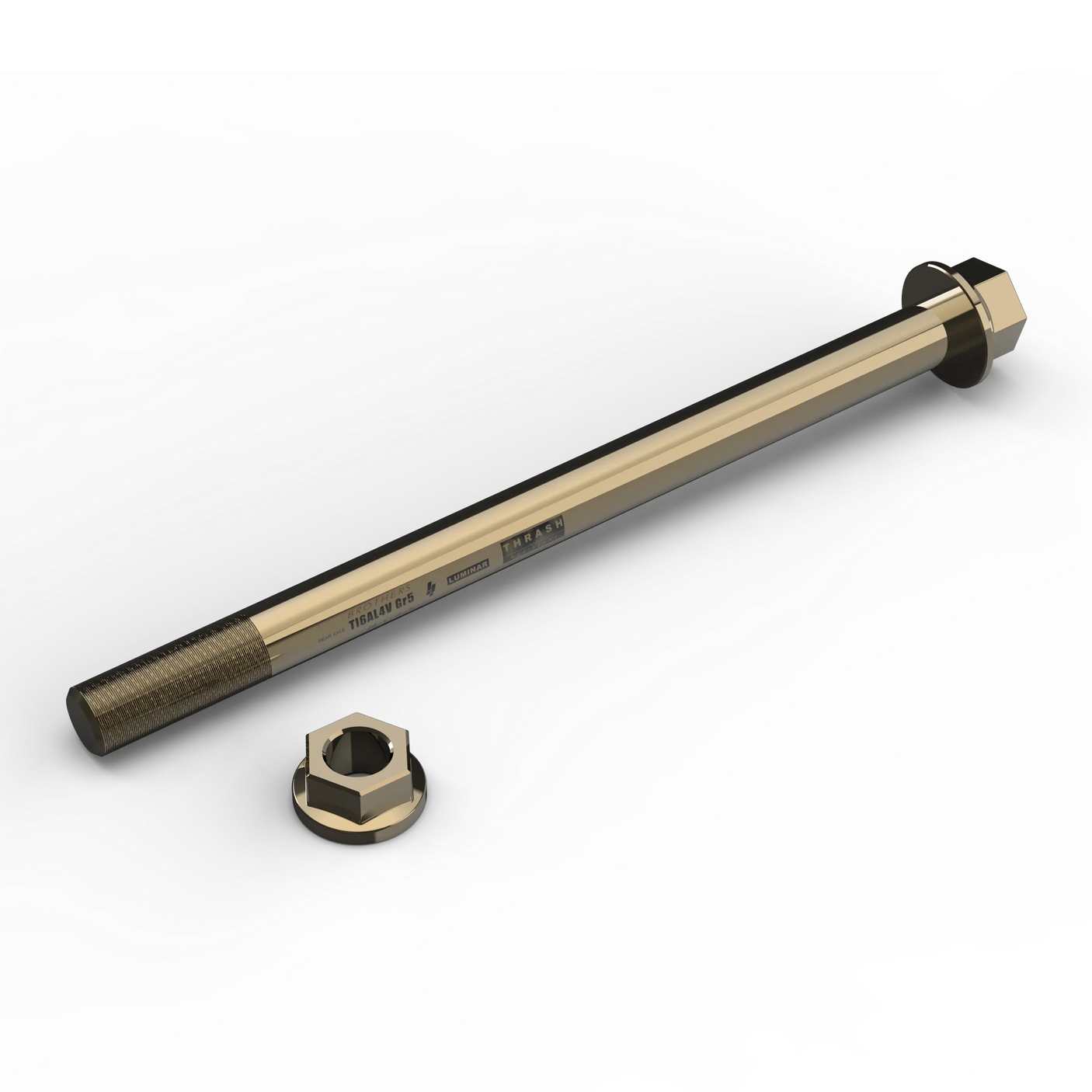 IZI Brothers Rear Axle #2 for Sur-Ron Light Bee - copper top view