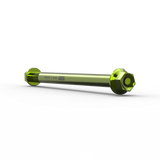 IZI Brothers Rear Axle #2 for Sur-Ron Light Bee - green 3/4 profile view